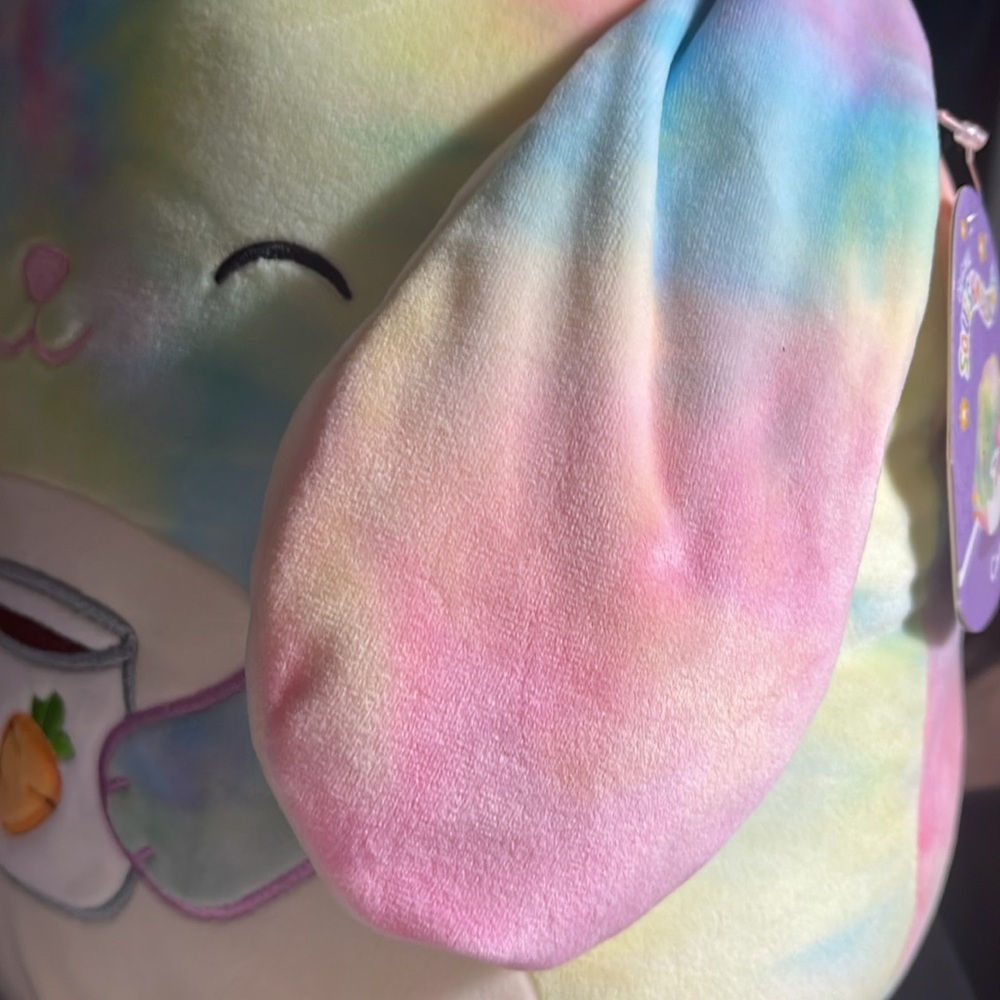 Squishmallow Candy the tie dye rabbit 12” NWT - Picture 4 of 6